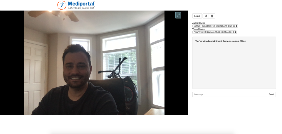 screenshot of MediPortal
