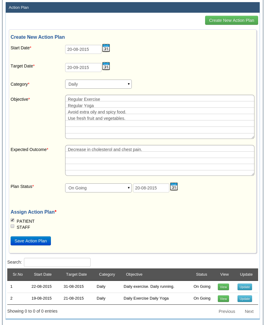 screenshot of MediXcel