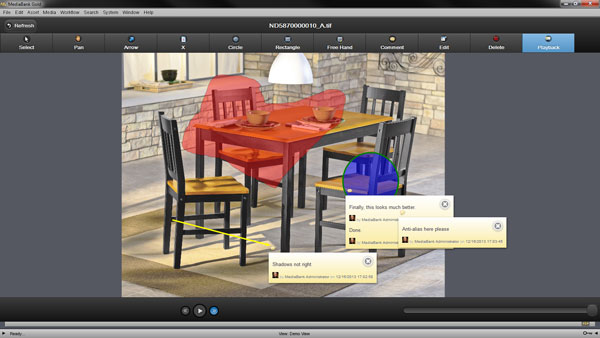 screenshot of MediaBank
