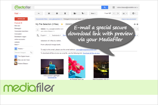screenshot of MediaFiler