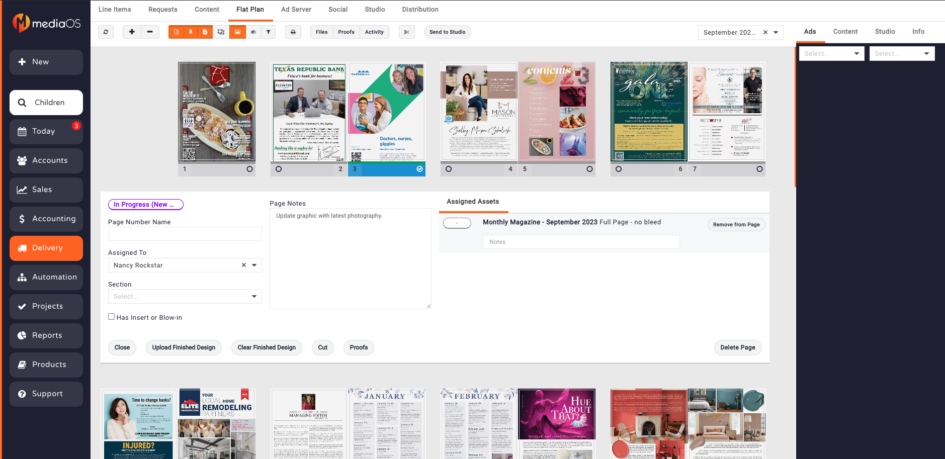 screenshot of MediaOS