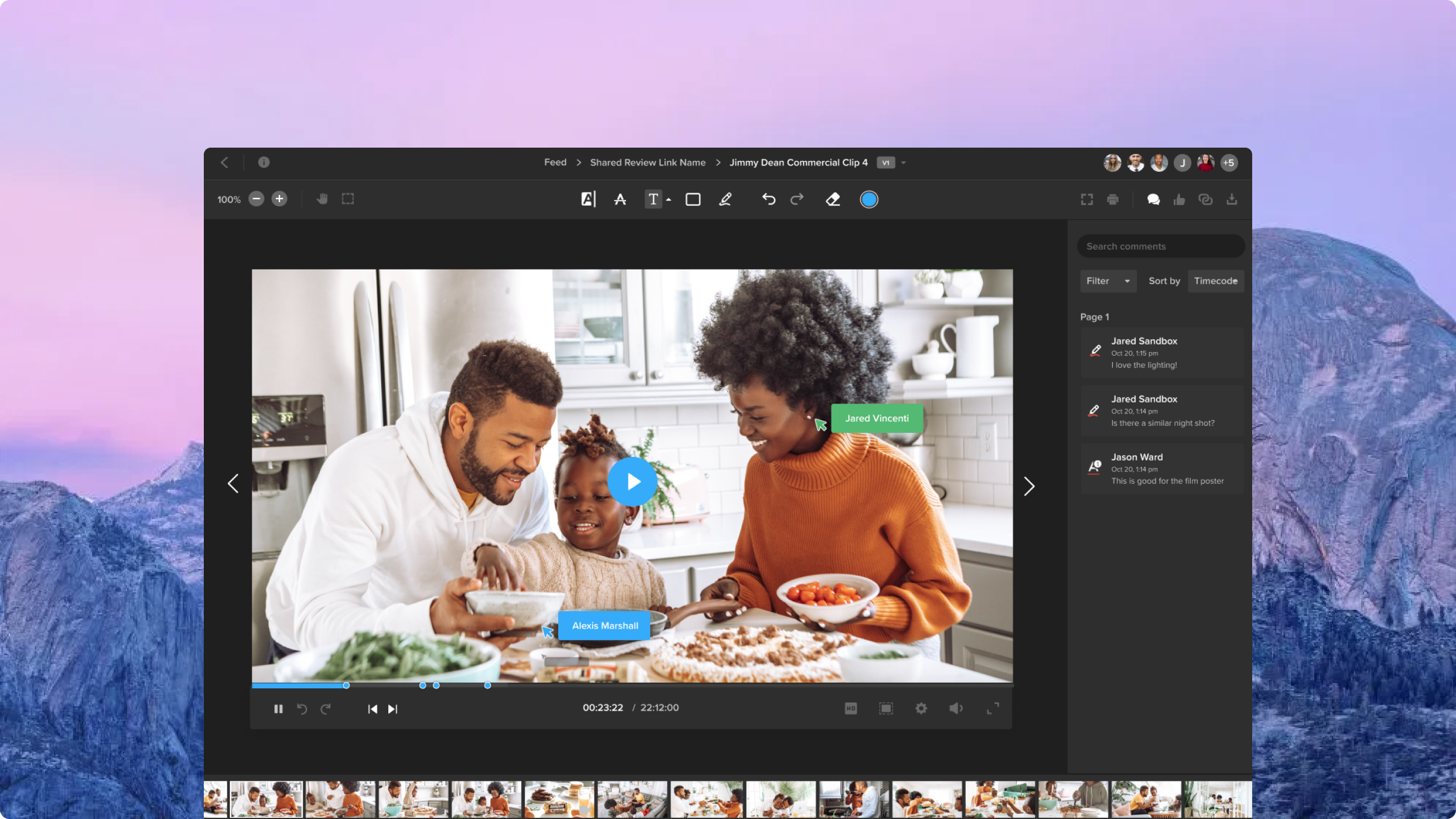 screenshot of MediaSilo