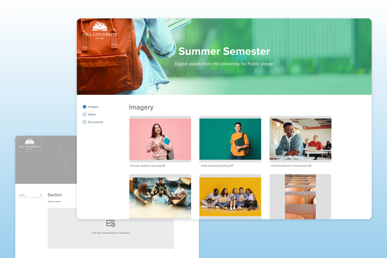 screenshot of MediaValet