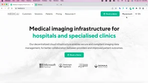 screenshot of Medicai