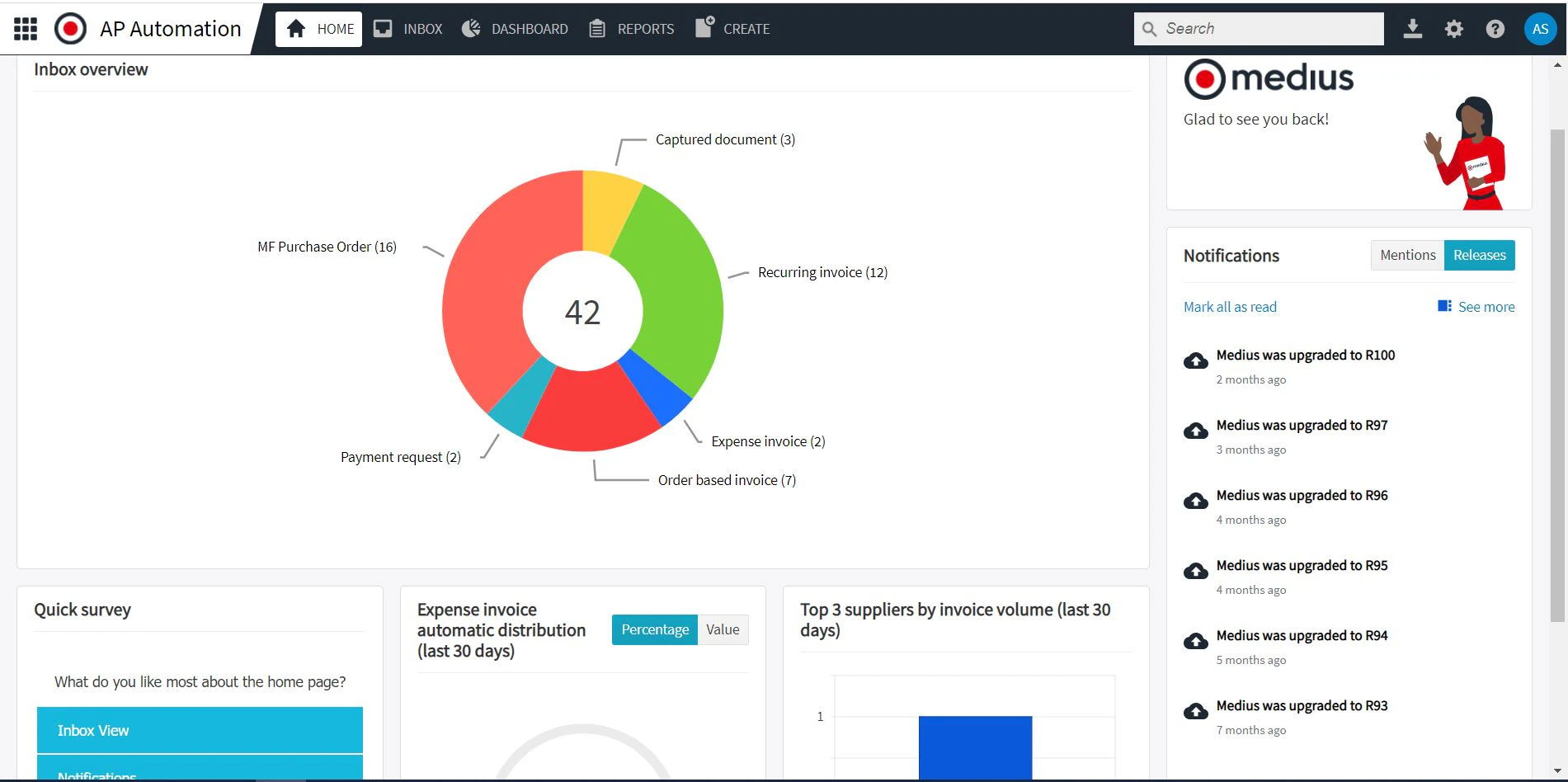 screenshot of Medius