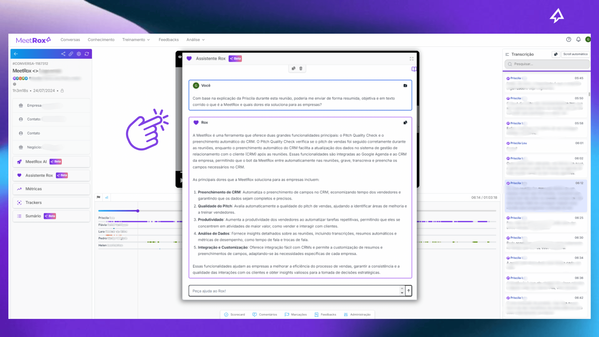 screenshot of MeetRox