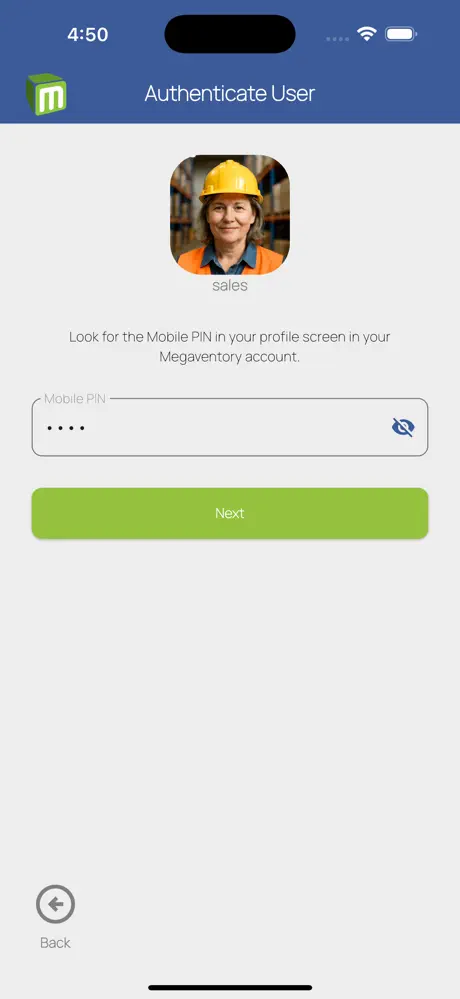 screenshot of Megaventory