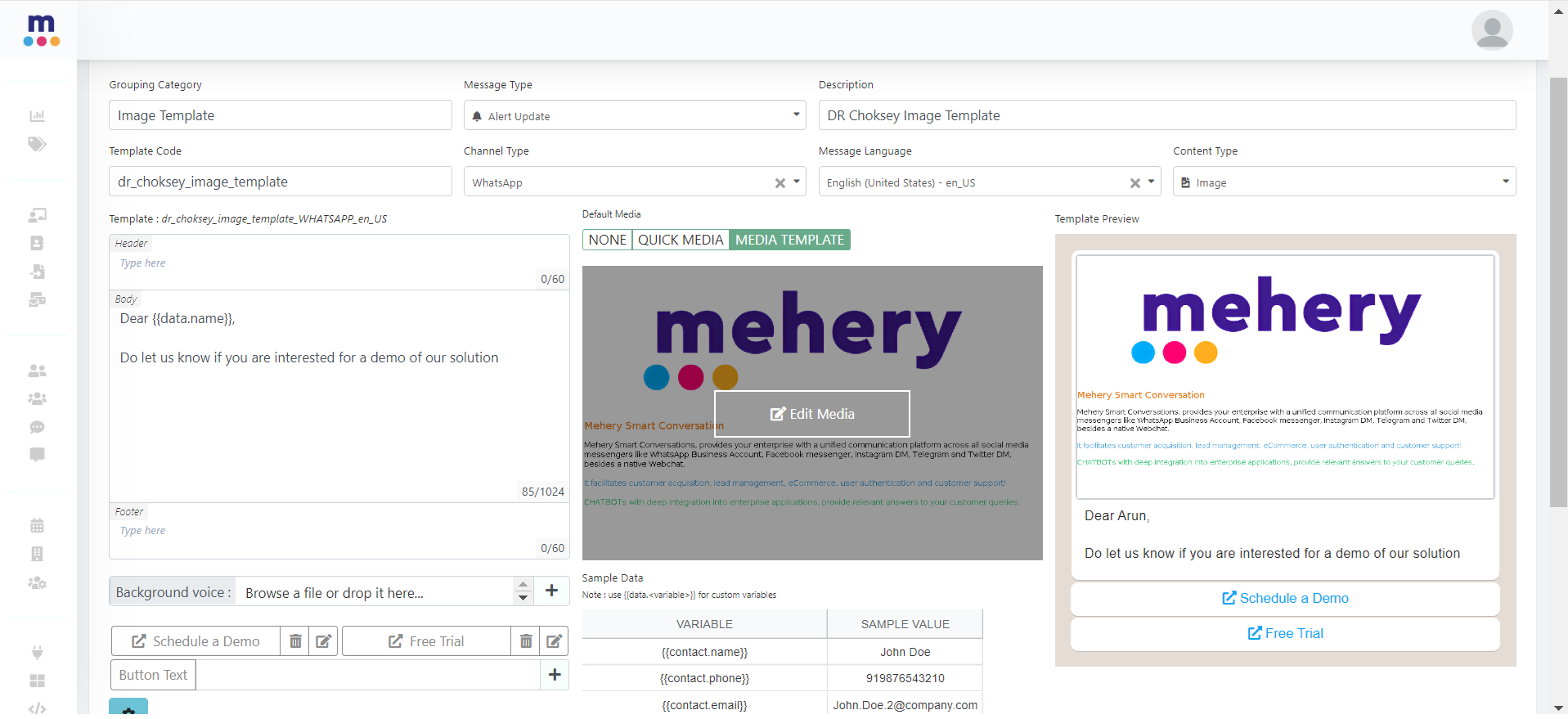 screenshot of Mehery