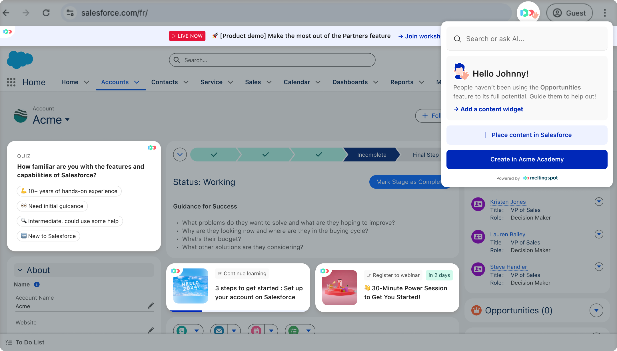 screenshot of MeltingSpot