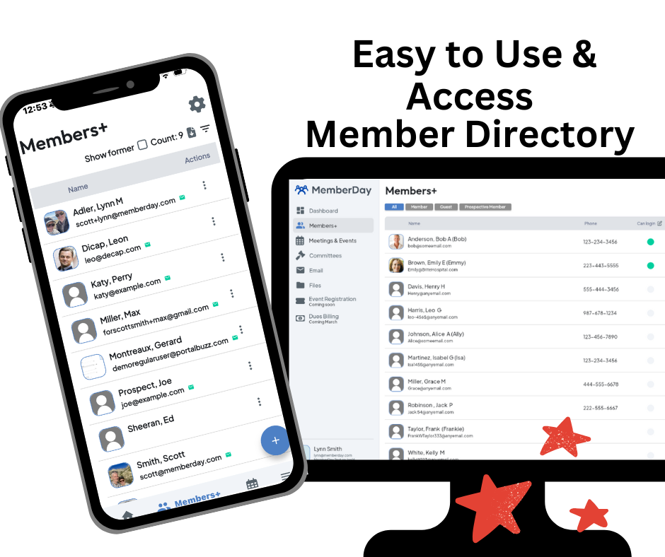 screenshot of MemberDay