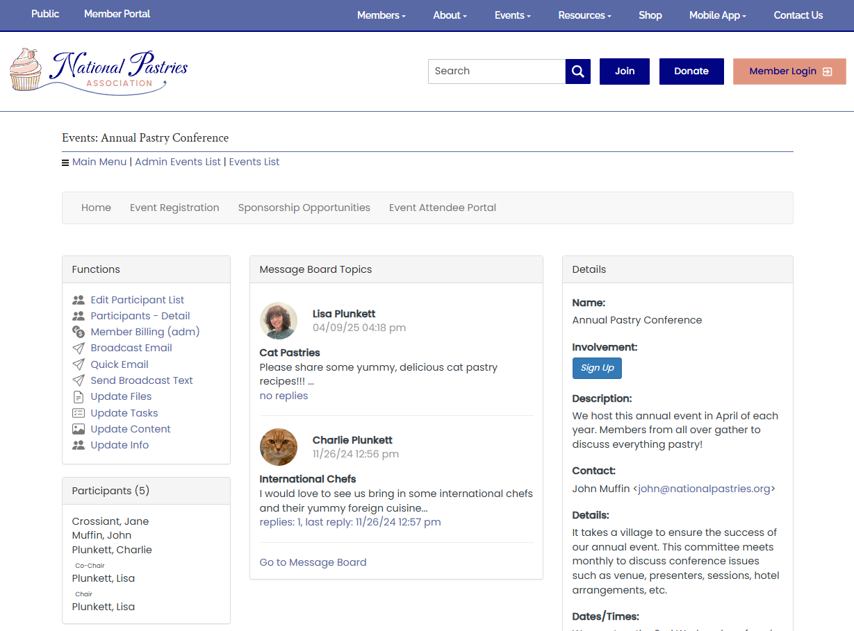 screenshot of MemberLeap