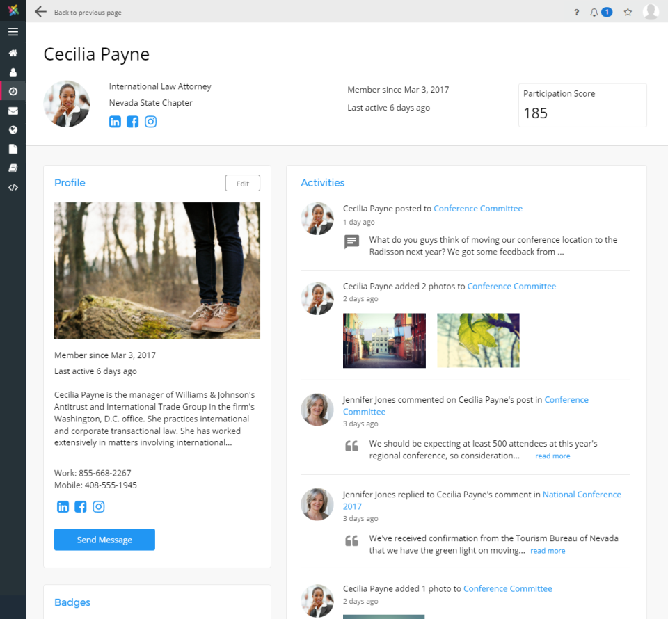 screenshot of MemberNova