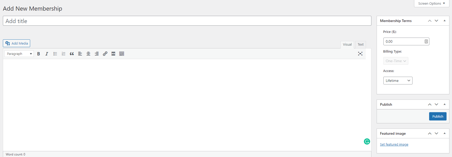 screenshot of MemberPress