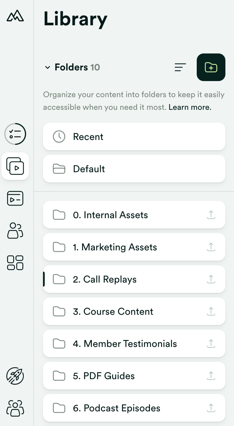 screenshot of Membership.io
