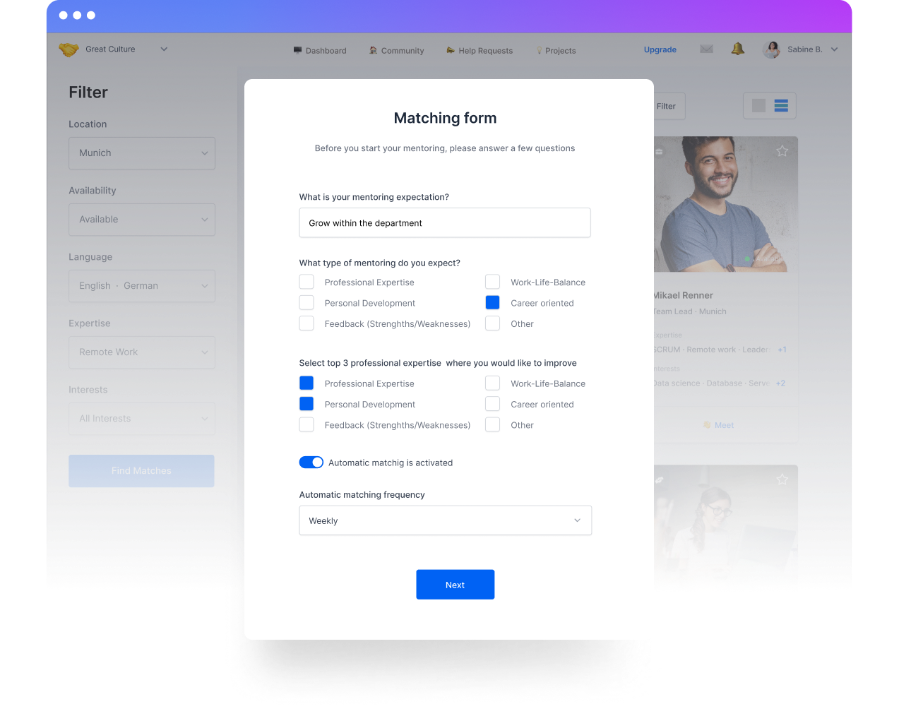 screenshot of Mentessa