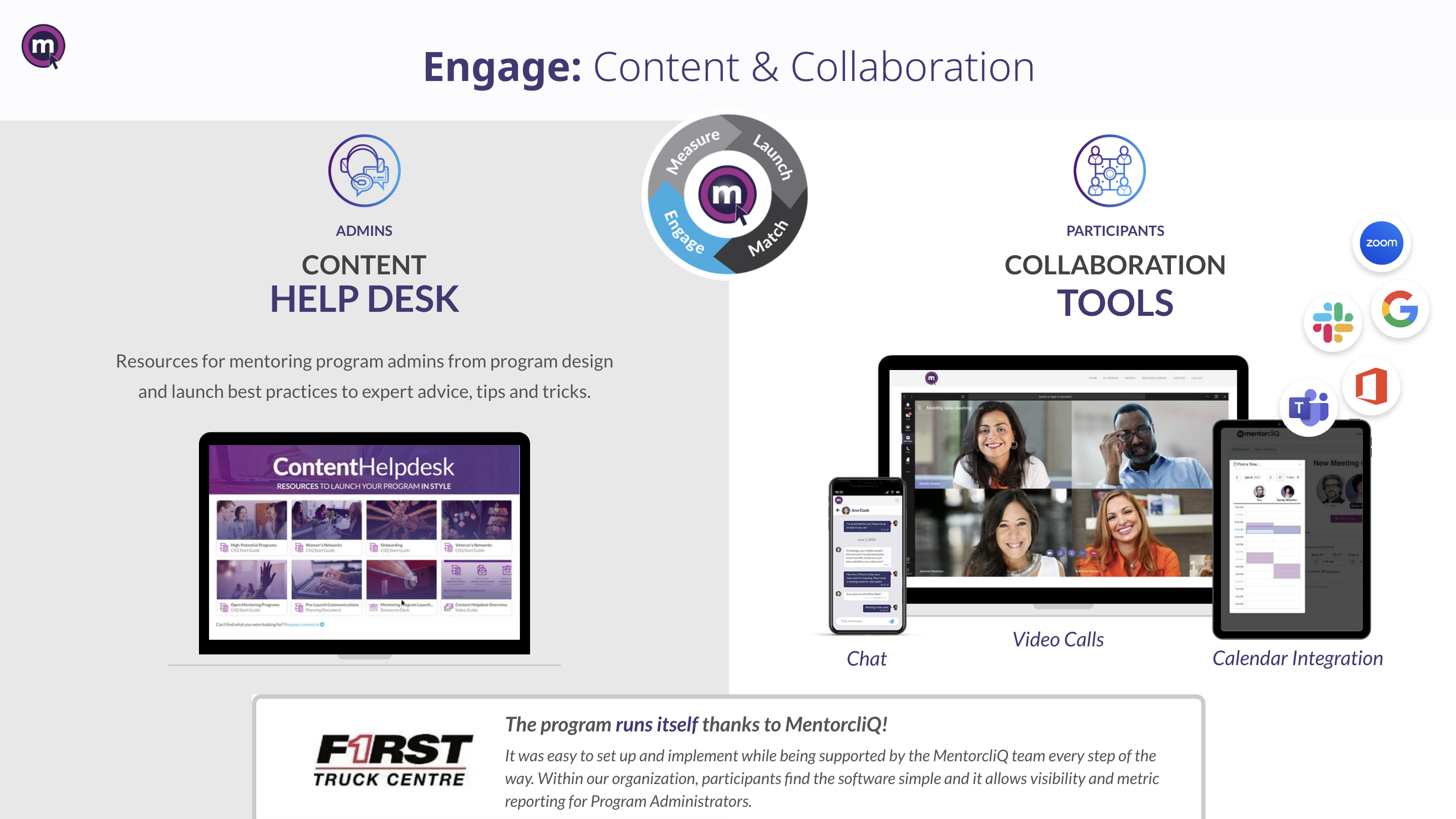 screenshot of MentorcliQ
