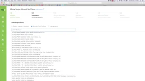 screenshot of MenuCalc