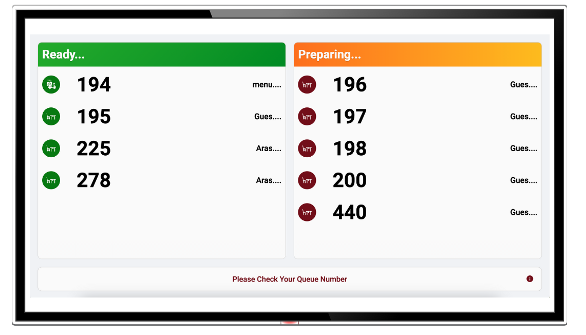 screenshot of Menumiz