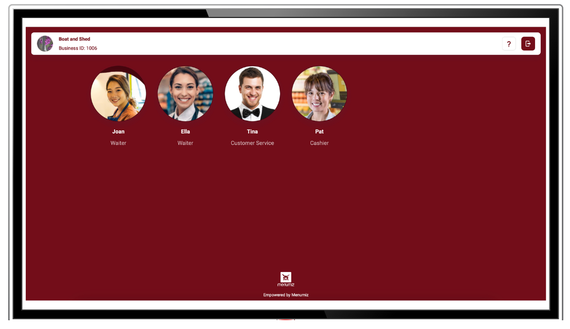 screenshot of Menumiz