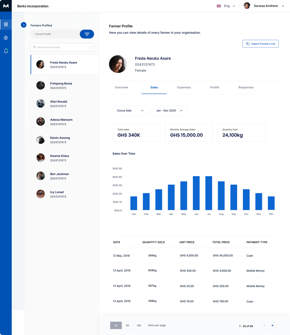 screenshot of Mergdata