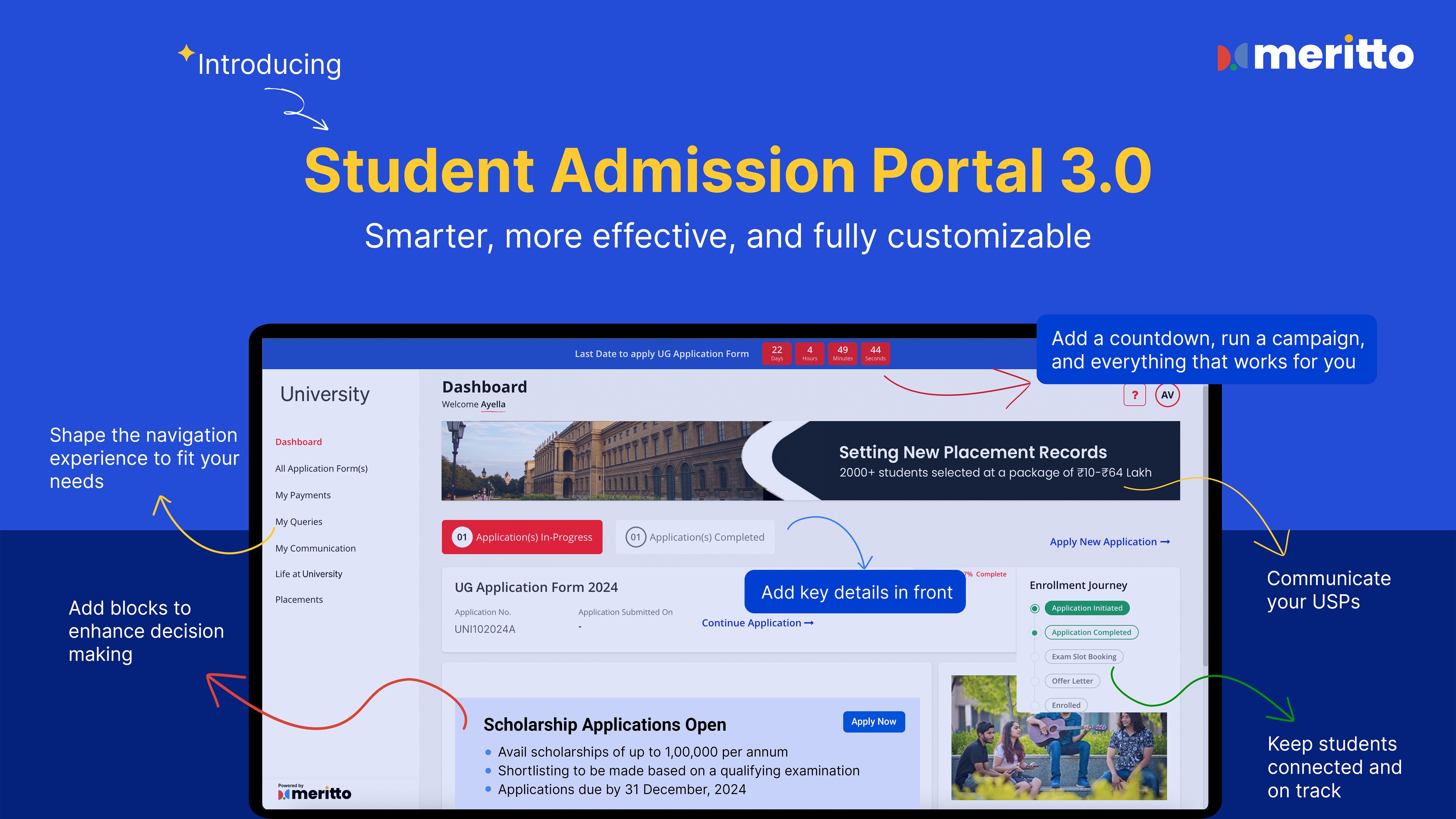 screenshot of Meritto