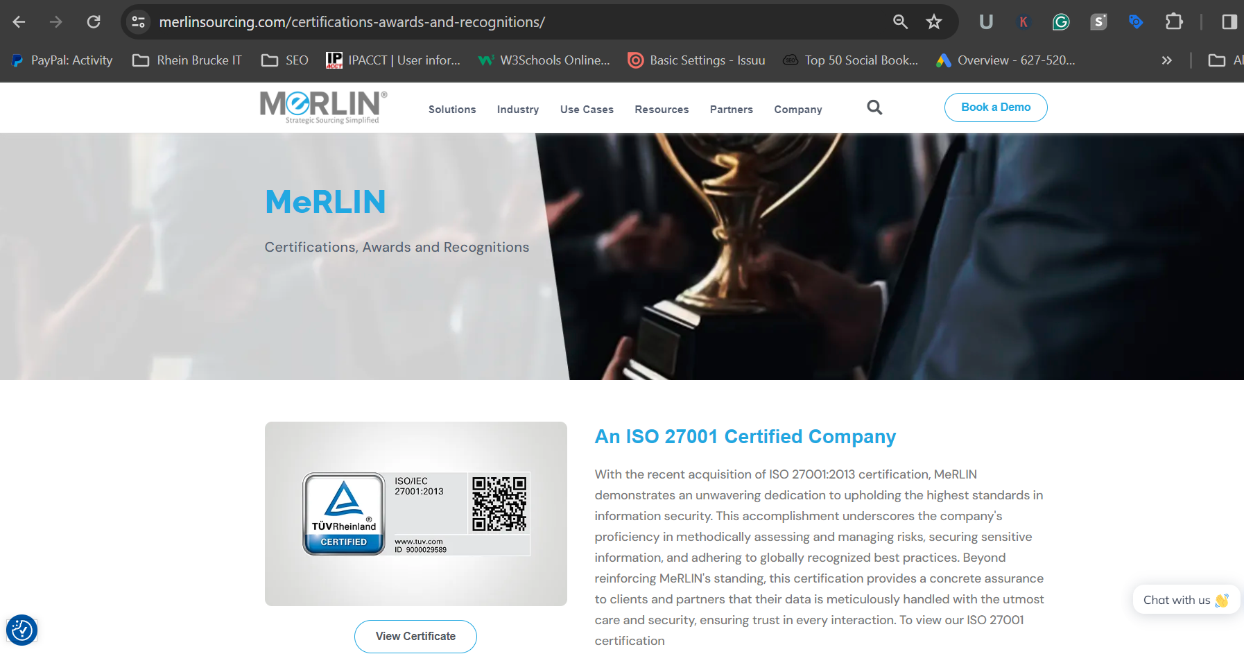 screenshot of Merlin