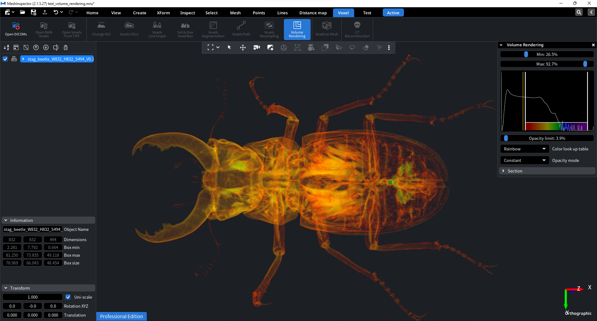 screenshot of MeshInspector