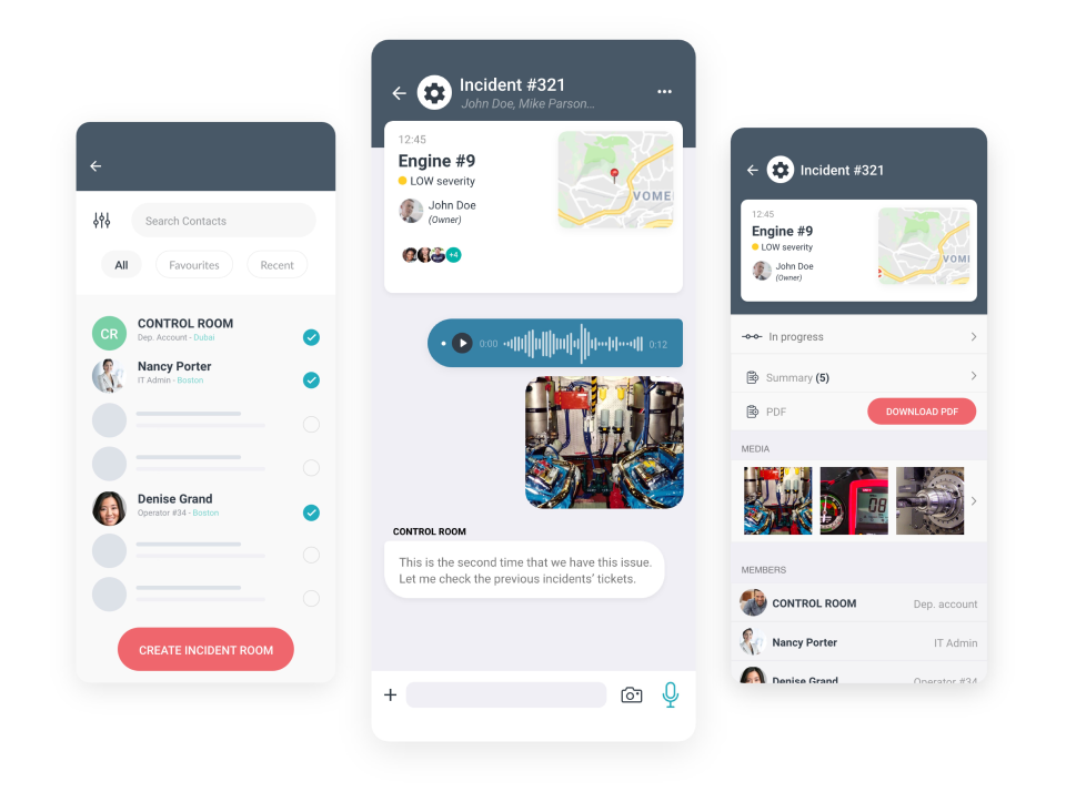 screenshot of Messagenius