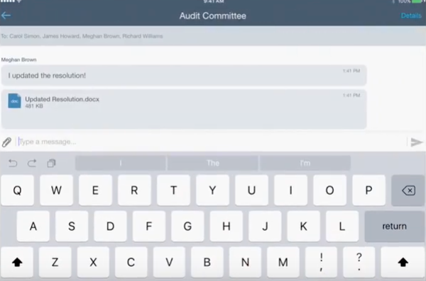 screenshot of Messenger