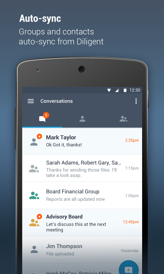 screenshot of Messenger