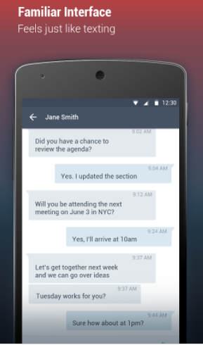 screenshot of Messenger