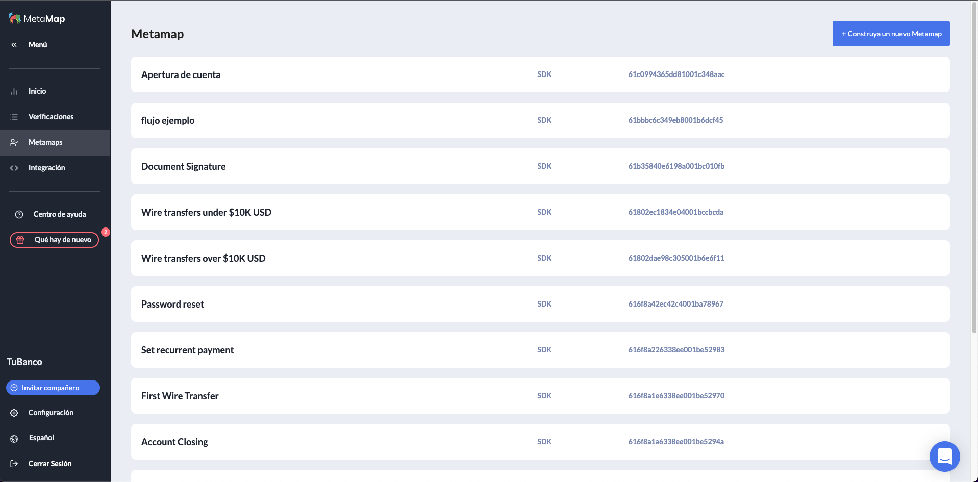 screenshot of MetaMap