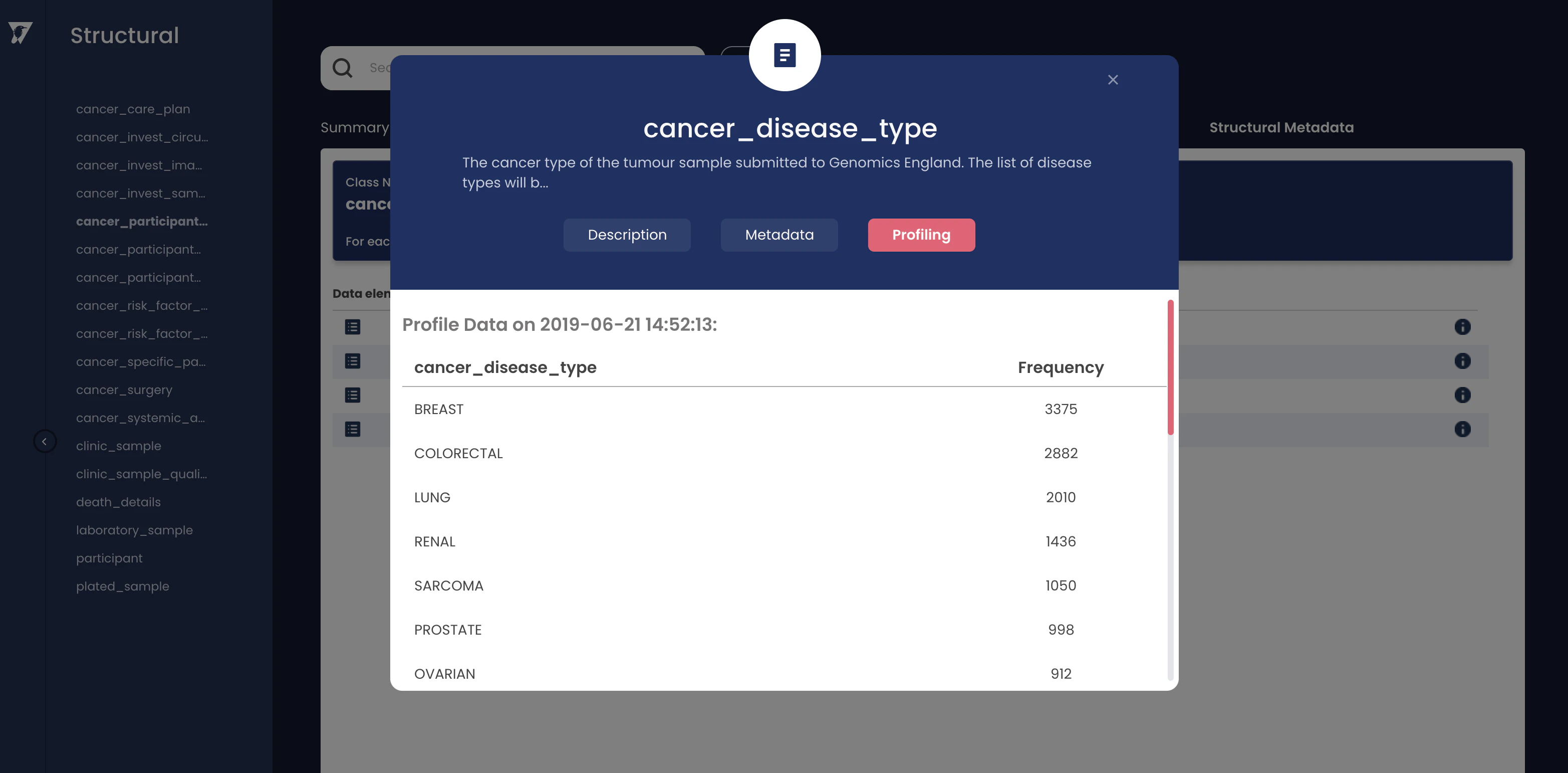 screenshot of MetadataWorks