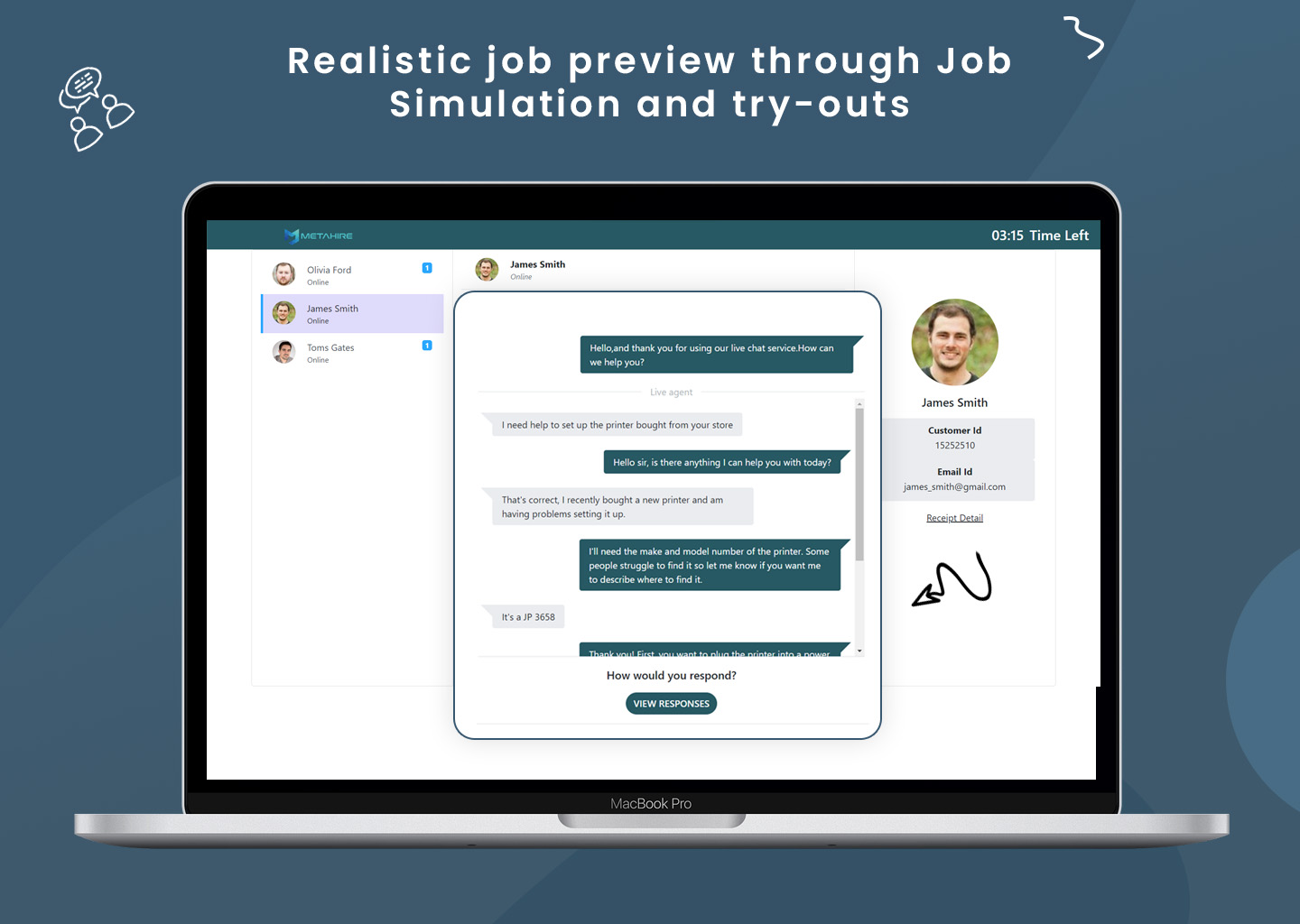 screenshot of Metahire