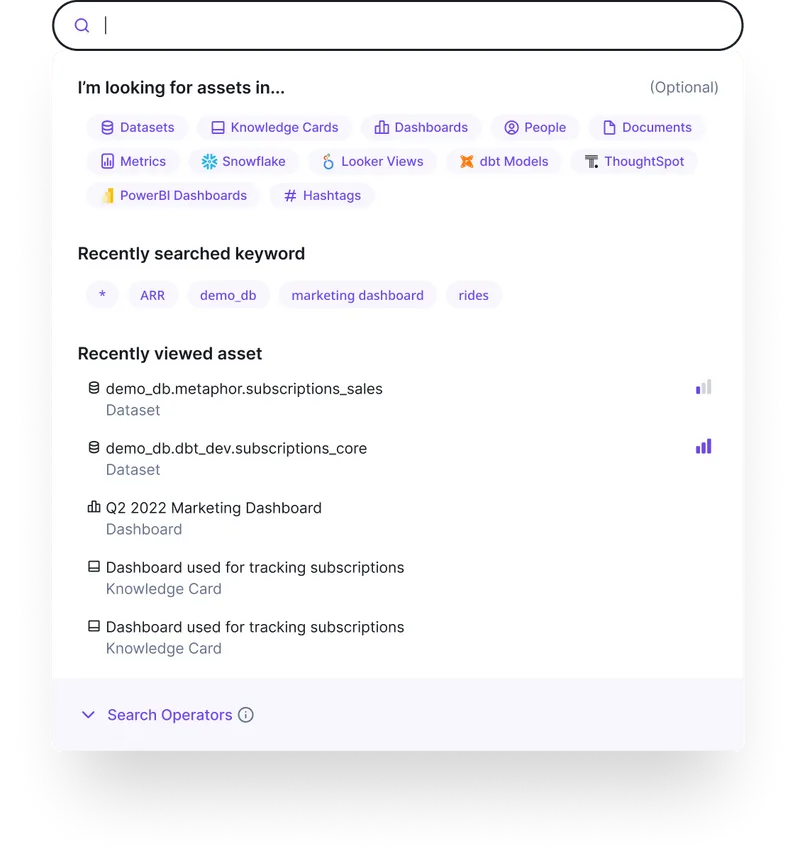 screenshot of Metaphor