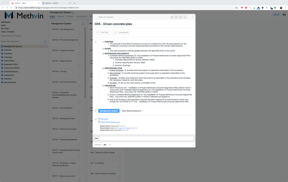 screenshot of Methvin