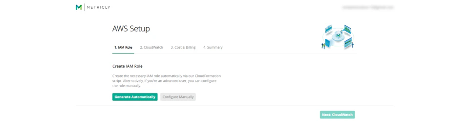 screenshot of Metricly