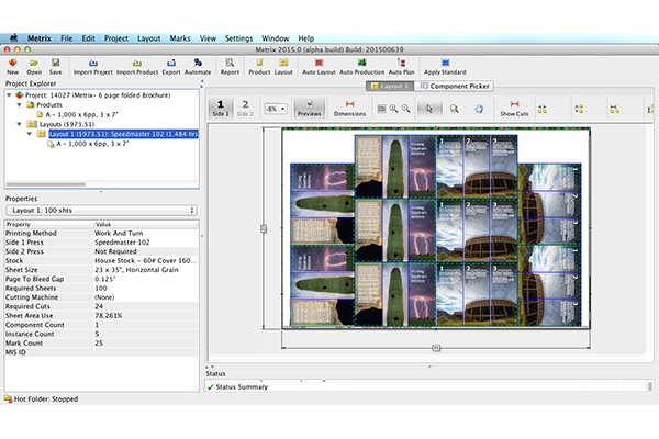 screenshot of Metrix