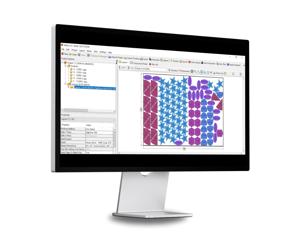 screenshot of Metrix