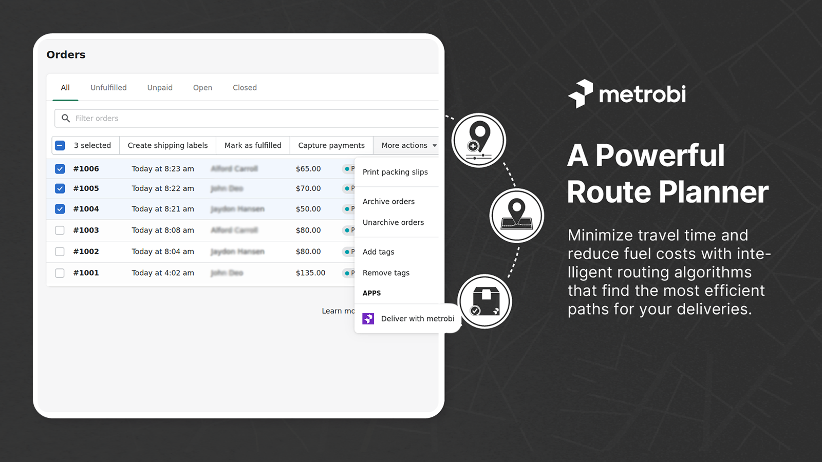 screenshot of Metrobi
