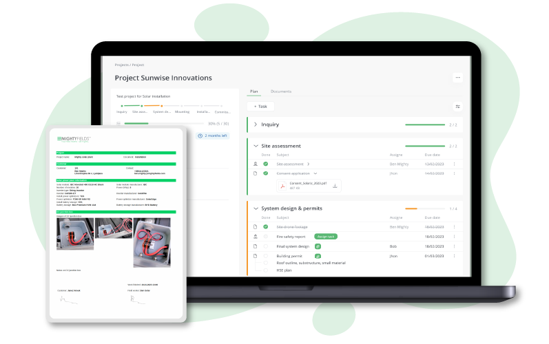 screenshot of MightyFields