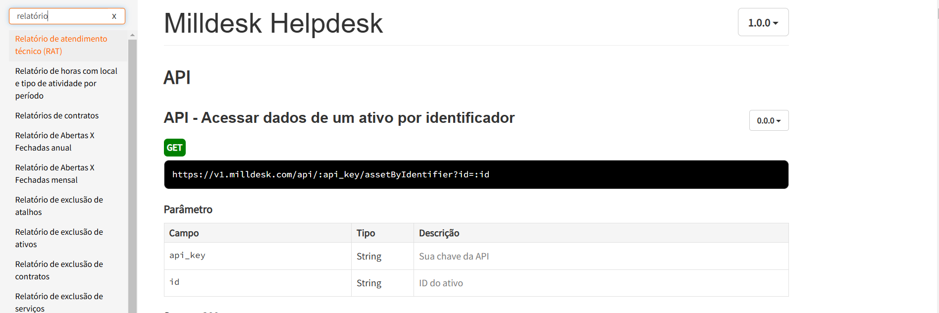 screenshot of Milldesk