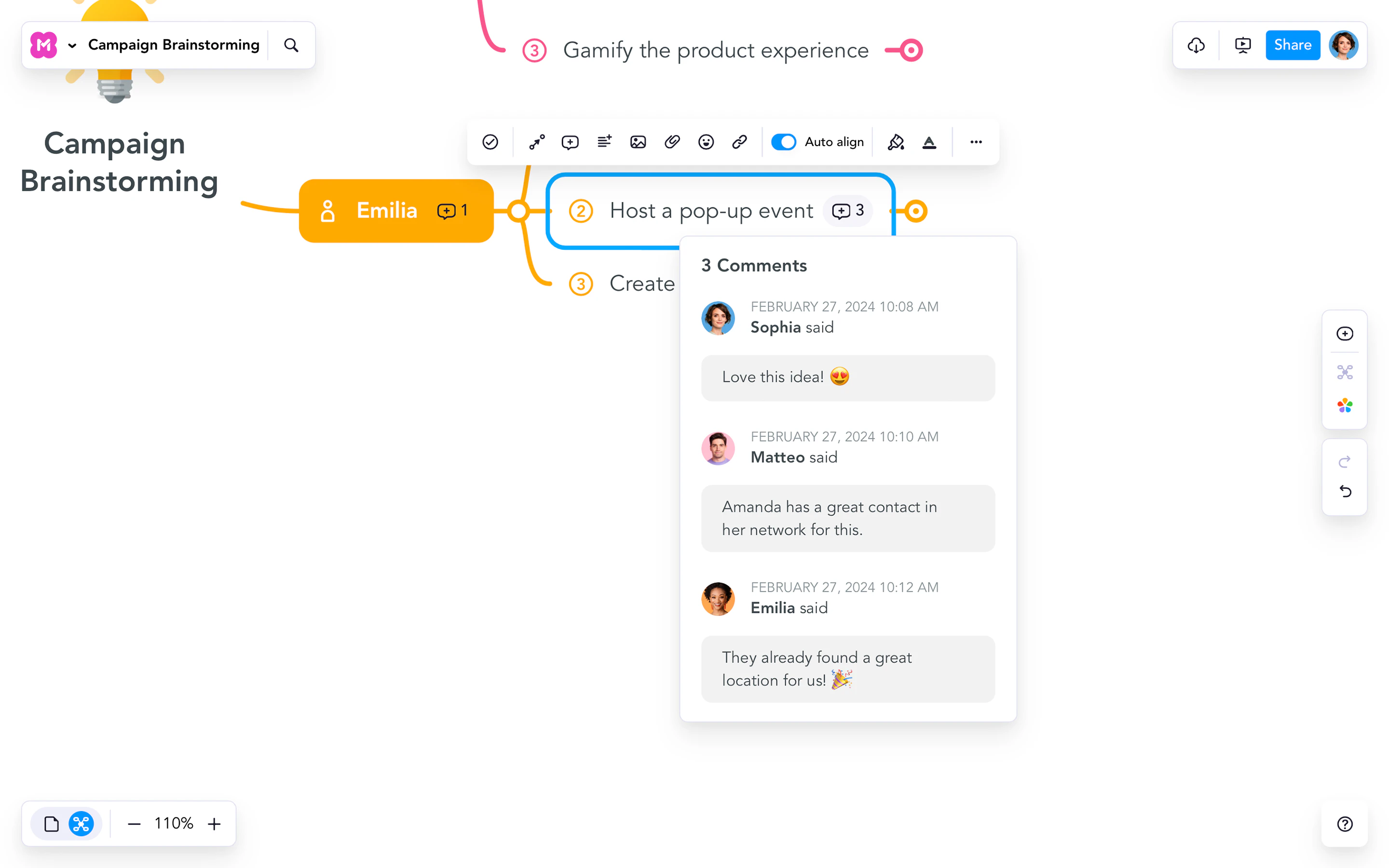 screenshot of MindMeister