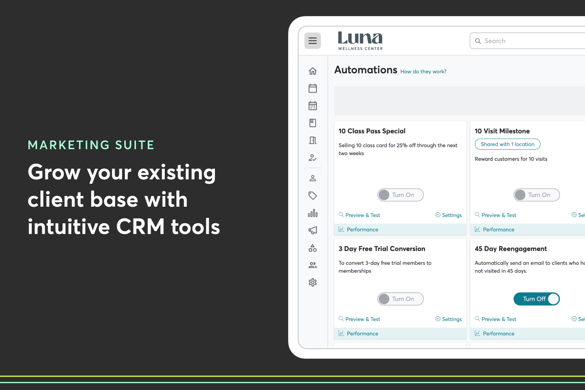 screenshot of Mindbody
