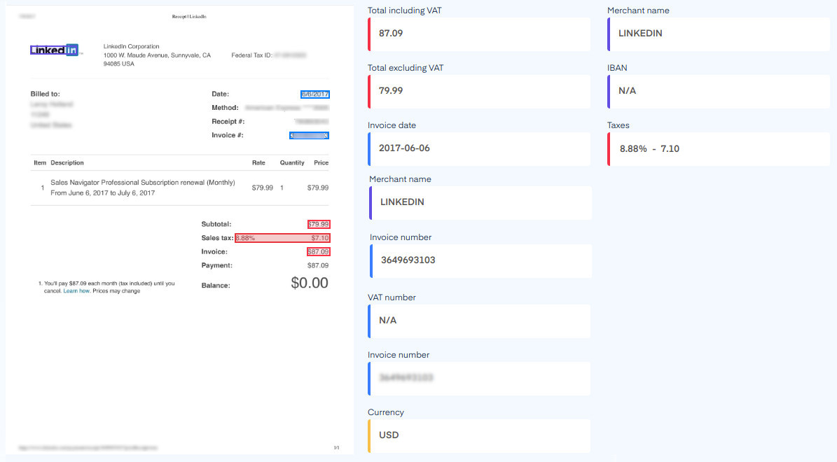 screenshot of Mindee