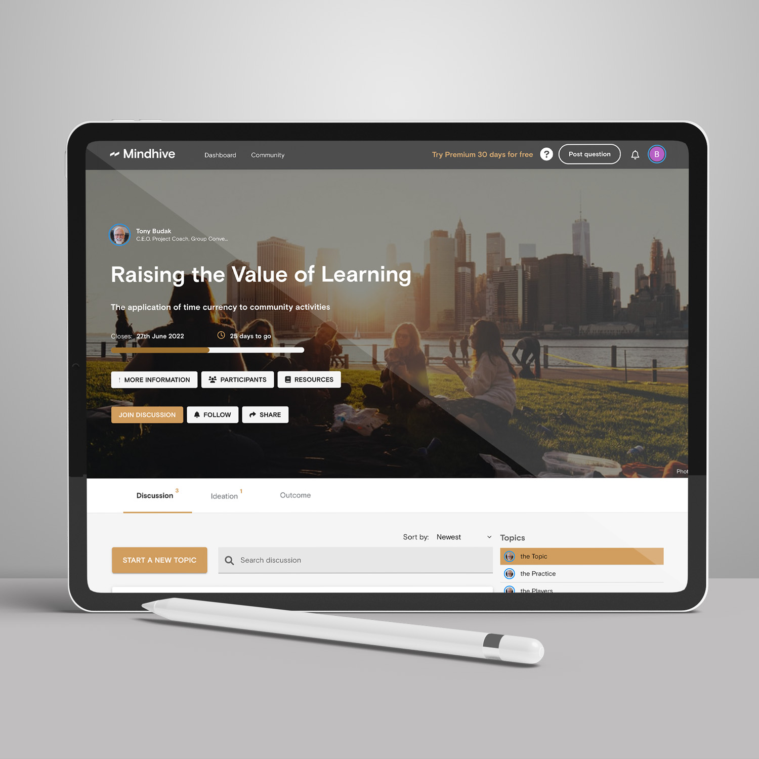 screenshot of Mindhive