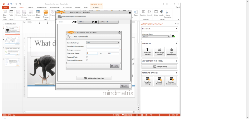 screenshot of Mindmatrix