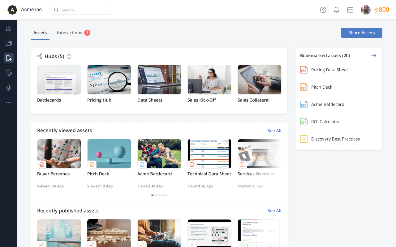 screenshot of Mindtickle