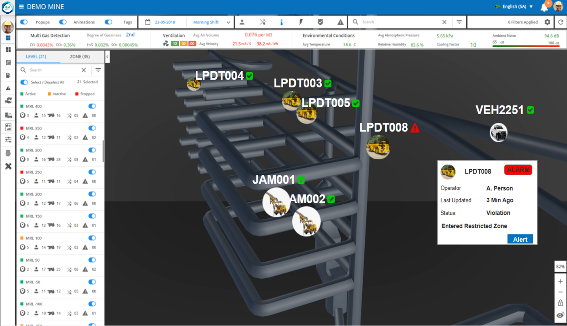 screenshot of MineOne
