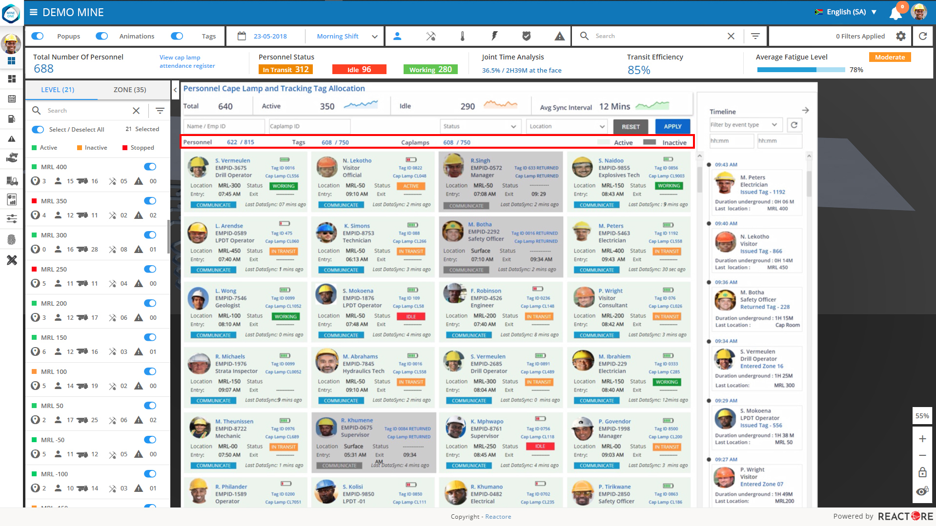 screenshot of MineOne